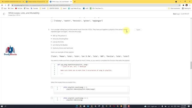 Coursera | Learn to Program: The Fundamentals | Week [ 1 - 7] & Final & Assignments | Solutions смотреть онлайн
