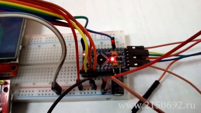 Подключение TFT дисплея 2.4" к Arduino Pro Mini 3.3v 328 смотреть онлайн