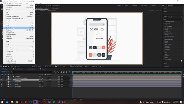 Simple 3D Phone Animation In After Effects | No plugins | Tutorial смотреть онлайн