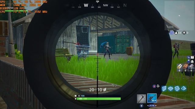 Fortnite Infinity Gauntlet mode at 1080p PC AMD R9 270X with intel i3-4160 смотреть онлайн