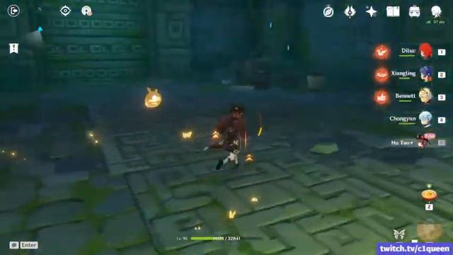 Yet the Butterfly flutters away Walkthrough | Genshin Impact (Hu Tao Domain) смотреть онлайн