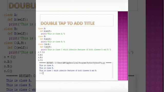 Class Inheritence, Method Overriding and Operator Overloading in Python смотреть онлайн