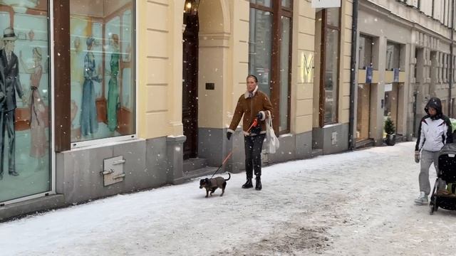 Fabulous Snowfall In Stockholm❄️/ What Are People Wearing/ Street Style/ Street Fashion In Stockhol