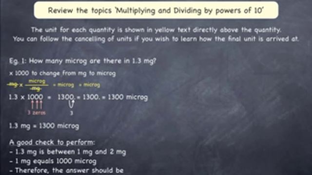 Converting between micrograms, mg, g and kg: Examples (Part 1) смотреть онлайн