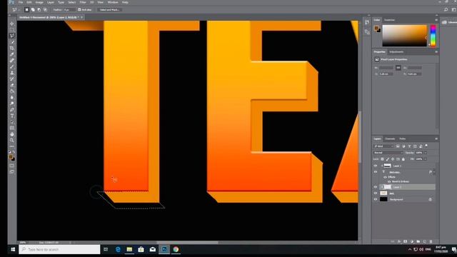 How to make 3D Text in Photoshop (Basic 3D text Tutorials for beginners) photoshop cc 3D Text смотреть онлайн