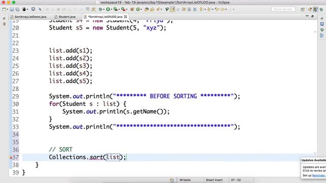 Day-10 #Sort an #ArrayList of User Define DataType using #Collections in #Java смотреть онлайн