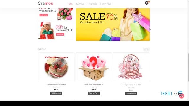 ZT Cramos ecommerce responsive joomla template Saxon Stirling смотреть онлайн