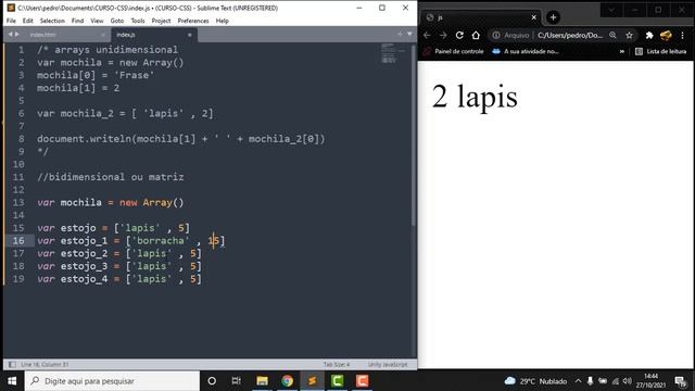 ARRAYS DE MATRIZ смотреть онлайн