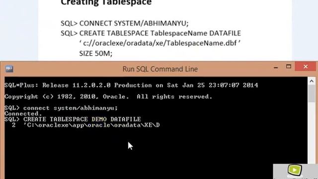 Create Tablespace, Create User, Create Role, Drop Role, Drop User in Oracle смотреть онлайн