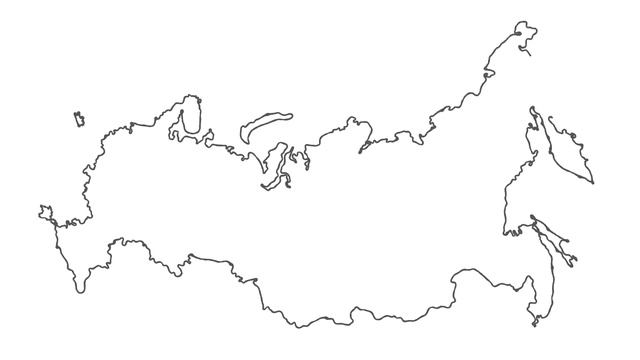 Прорисовка карты Российской Федерации