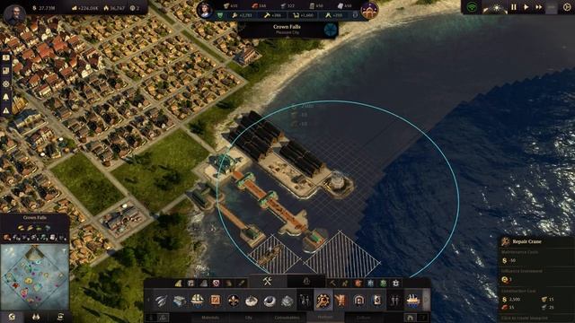 019. Bright Harvest ~ Easy Sandbox ~ Anno 1800 ~ No Mods ~ Engineers in Crown Falls ~ Short смотреть онлайн
