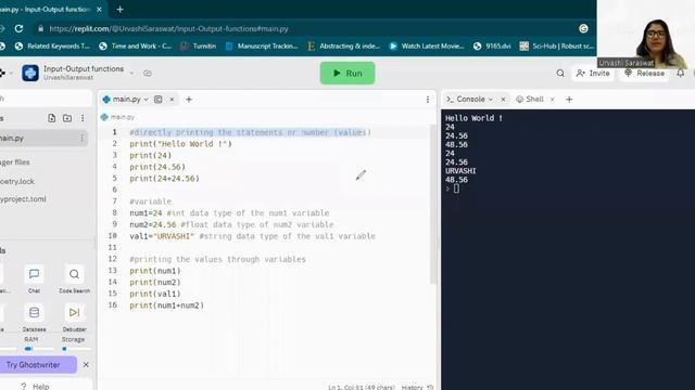 Chapter-1 Input and Output functions in Python-Part-1 #learnpython #learnpythonprogramming #codin смотреть онлайн