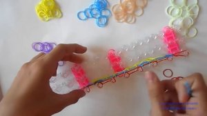 Как плести браслет из резинок Паутинка