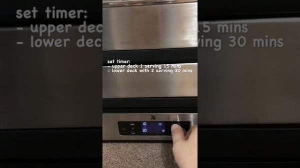 Steamed Rice and Desssert with WMF KITCHENminis Steamer