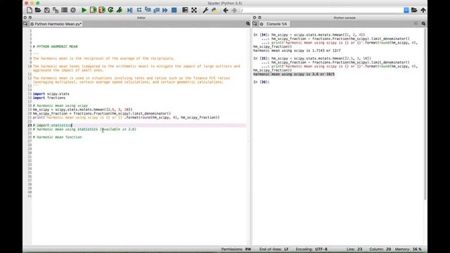 Python Harmonic Mean смотреть онлайн