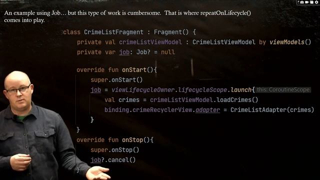 Ch12 Part2 repeatOnLifecycle смотреть онлайн