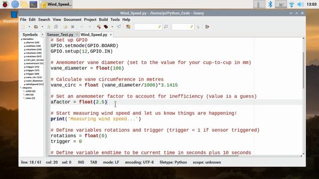 Raspberry Pi Anemometer: Measuring Wind Speed! смотреть онлайн