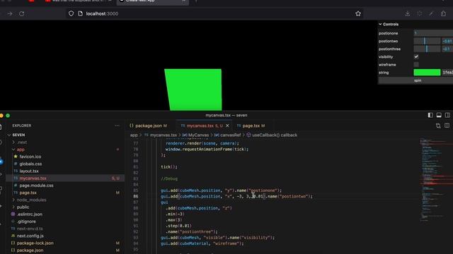 Threejs with lil gui:dat gui nextjs смотреть онлайн