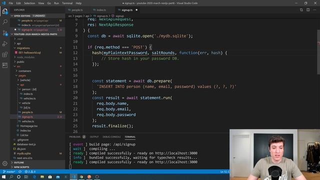 Next.js Tutorial - Part 6 | Authentication for API Routes using JWT and bcrypt смотреть онлайн
