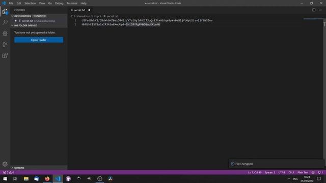 Encryption in VSCode - How to encrypt text files with Visual Studio Code смотреть онлайн