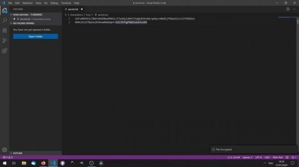 Encryption in VSCode - How to encrypt text files with Visual Studio Code