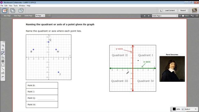 Naming the quadrant or axis of a point given its graph смотреть онлайн