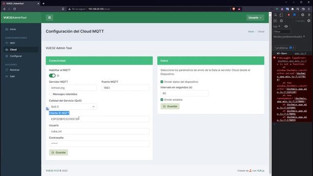 Cloud Vue32 - como Usar Vue.js en el ESP32, un panel administrativo dentro del ESP32 смотреть онлайн