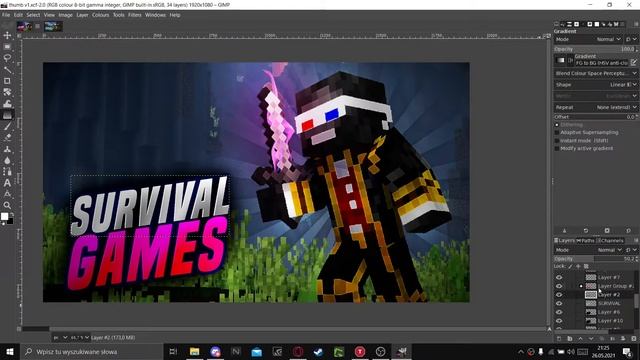 How to create Minecraft thumbnails using Gimp+Mine-Imator (.XCF included) смотреть онлайн