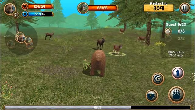 СИМУЛЯТОР МЕДВЕДЯ - охотимся НА ЖИВОТНЫХ мультяшная игра смотреть онлайн