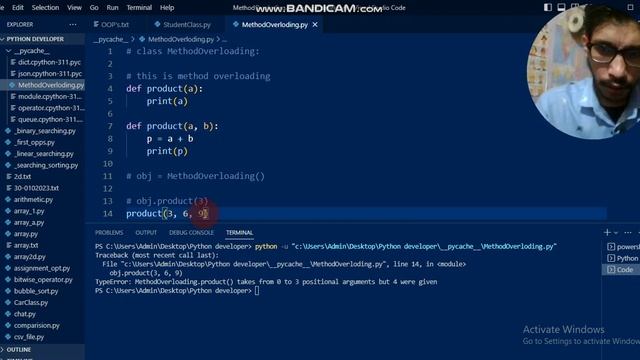 Python Method-Overloading | Python Overloading Function | OOP's With Python смотреть онлайн