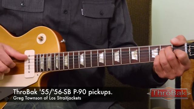 P90 Pickups: ThroBak '55/'56-SB (P-90) guitar pickups, middle position tone. смотреть онлайн