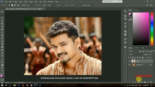 THALAPATHY VIJAY GOLDEN RETOUCH IN 2MINS PHOTOSHOP TUTORIAL(NIK AND TOPAZ PLUGINS USED) смотреть онлайн