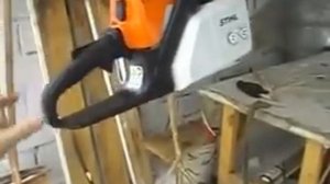 Обкатка бензопилы Штиль.