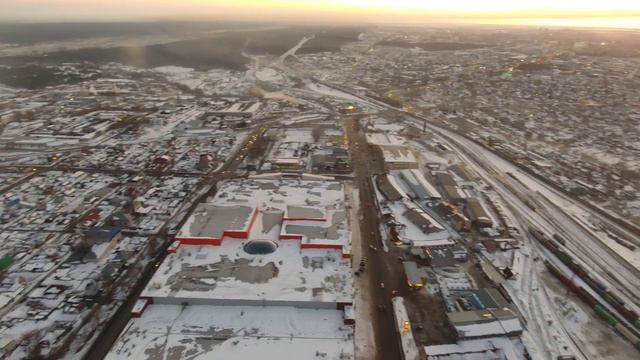 Барнаул. Пр. Строителей. Панорама с высоты 180м. DJI Phantom 4 смотреть онлайн