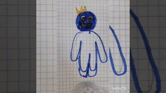 как нарисовать блю из радужных друзей и коробку смотреть онлайн
