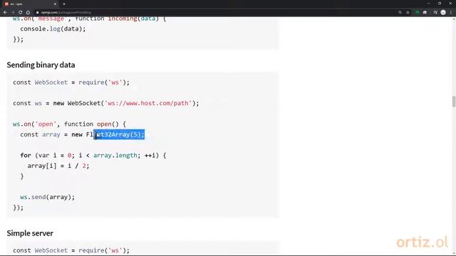 JavaScript - Ejercicio 607: Instalación del Módulo Node.js ws para Comunicación WebSockets смотреть онлайн