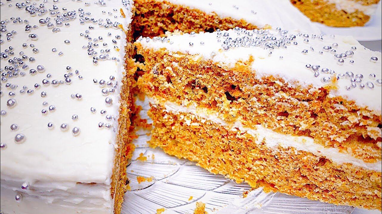 МОРКОВНЫЙ ТОРТ с Творожным Кремом! Вкусно и Быстро смотреть онлайн