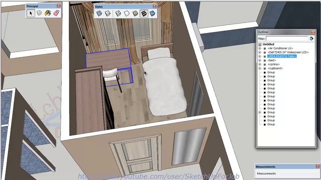 SketchUp выделение смотреть онлайн