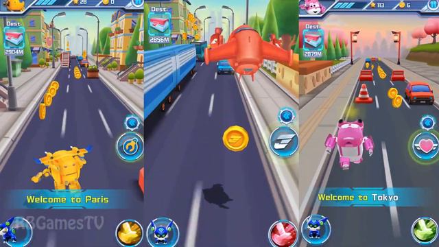 Super Wings : Jett Run / Jett Vs Dizzy Vs Donnie | Nubi Gameplay