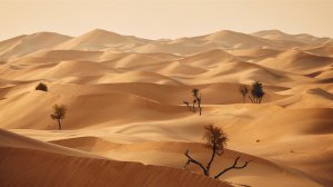 Песчаные дюны пустыни и таинственная ближневосточная музыка для медитации и снятия стресса