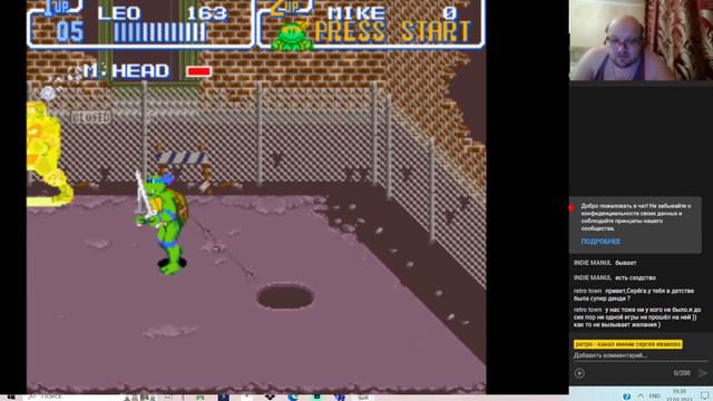 Любимая SNES по понедельникам - Teenage Mutant Ninja Turtles IV In Time - мочканем Шреддера в 18:30 смотреть онлайн
