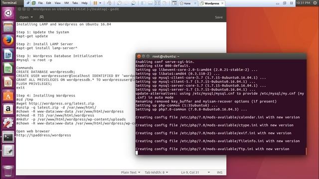 How to Install LAMP Stack WORDPRESS in Ubuntu Server 16 04 смотреть онлайн