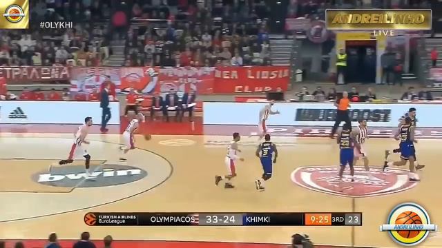 Olympiacos Piraeus - Khimki Moscow region |71-57| ● Full Highlights ● Round 19 смотреть онлайн