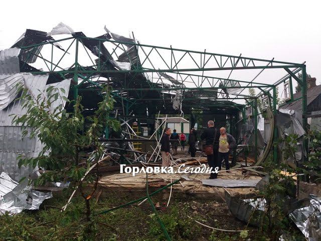 Последствия обстрела Горловки со стороны ВСУ ночью с 13 на 14 августа 2016 года смотреть онлайн