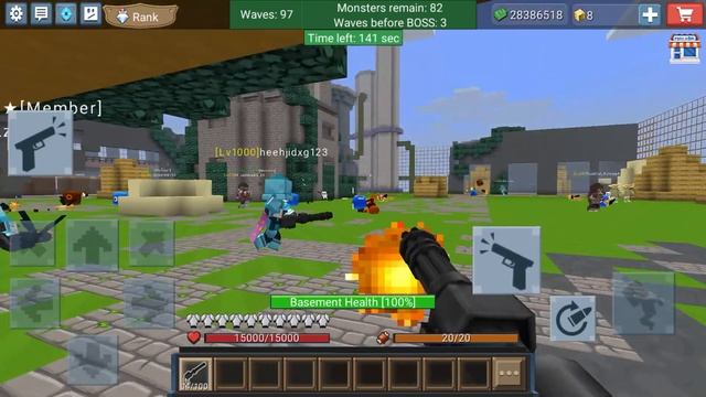 Blockman Go Aliens Attack passing level 100 смотреть онлайн