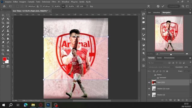 SPEED ART GABRIEL MARTINELLI | PHOTOSHOP смотреть онлайн