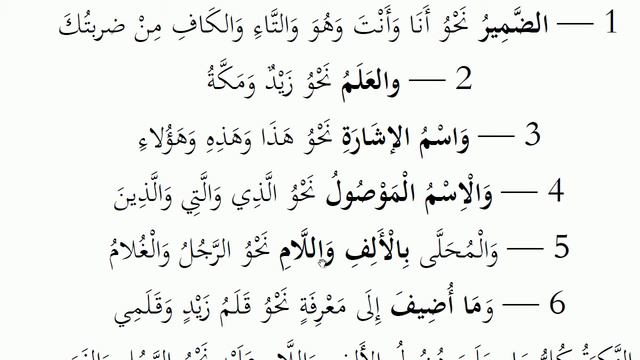 Мухтасар-уль-аджуррумия, часть № 5 смотреть онлайн