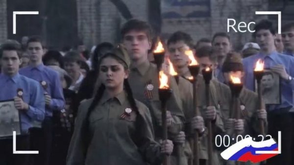 Факельное шествие в городе Александров / Antifascists Torchlight Procession in Russia