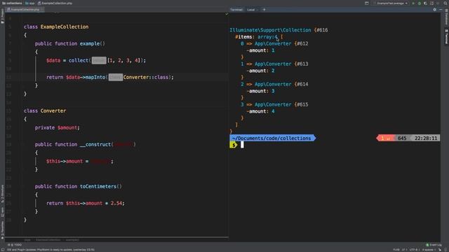 mapInto | Laravel Collections смотреть онлайн