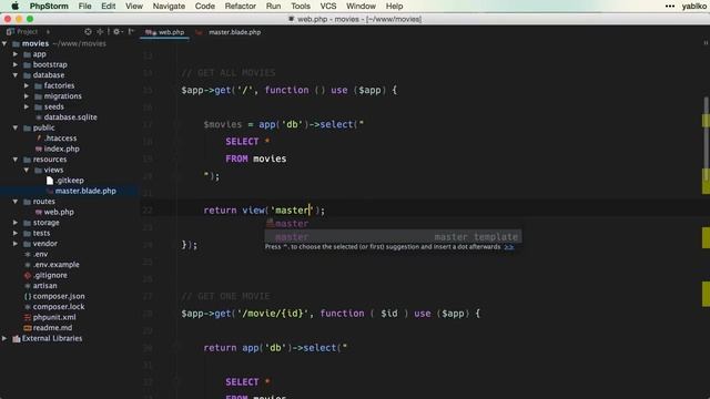 PHP frameworky a SQLite 10: views, templates, blade šablóny (ukážka) смотреть онлайн